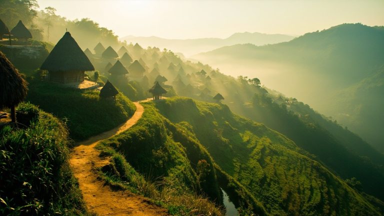 wae rebo: voyage lent vers un village perché sur flores