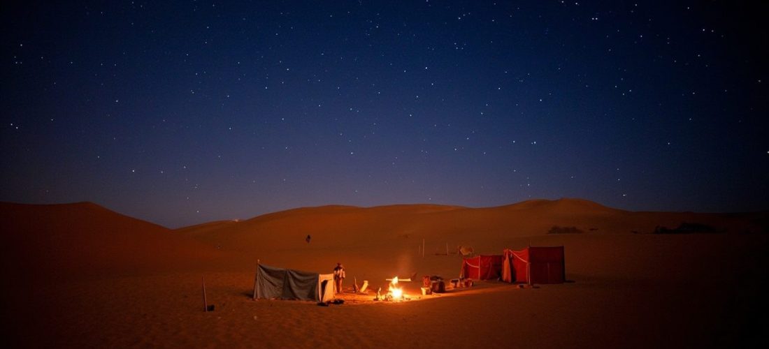 sahara marocain à m’hamid: trek et bivouac dans le silence